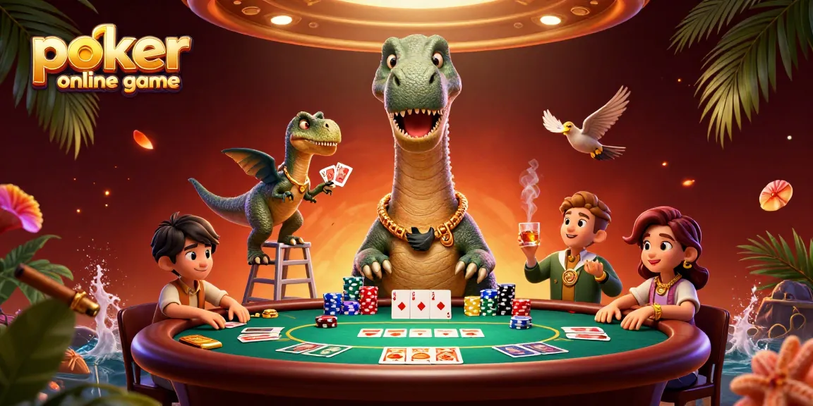 Engage with the vibrant poker online game featuring dynamic characters and colorful chips.