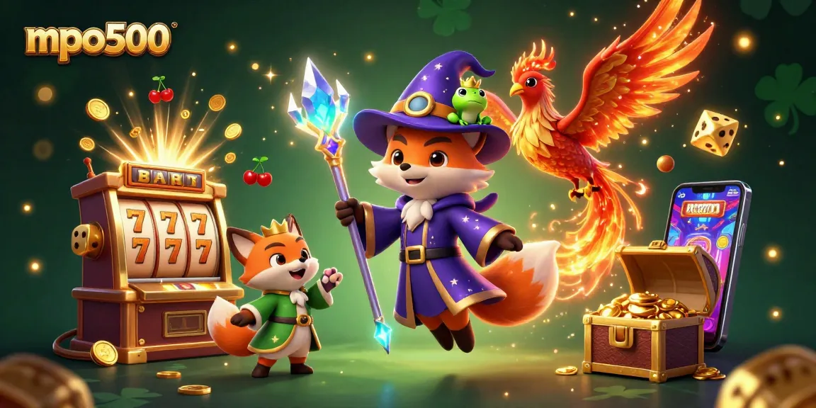 Experience lively slot machine action with mpo500's magical characters and golden treasures.